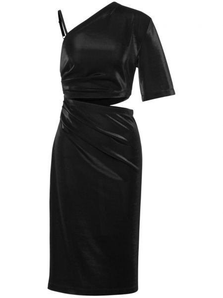Ασύμμετρη ίσιο φόρεμα Moschino Jeans μαύρο