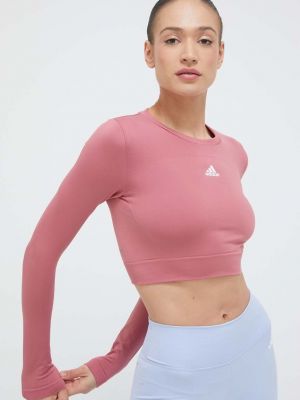 Блуза с дълъг ръкав Adidas Performance розово