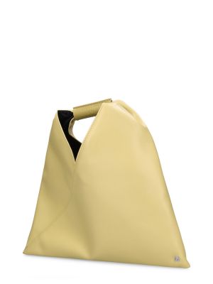 Kožená taška z ekologickej kože Mm6 Maison Margiela zelená