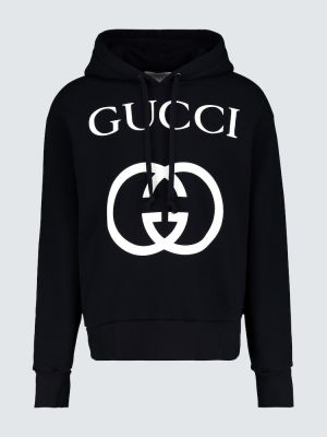 Mikina s kapucí Gucci černá