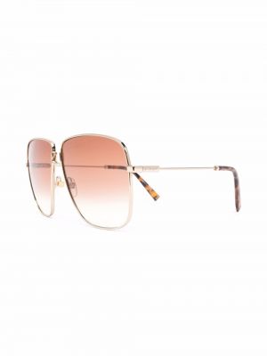 Spalvų gradiento rašto akiniai nuo saulės Givenchy Eyewear auksinė