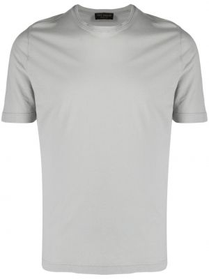 Camiseta de cuello redondo Dell'oglio gris