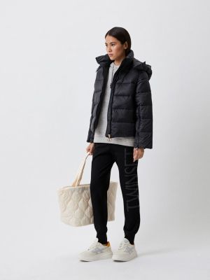 Утепленная демисезонная куртка Twinset Milano черная
