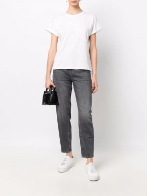Koszulka z nadrukiem Calvin Klein biała
