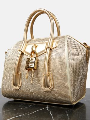 Nákupná taška Givenchy zlatá