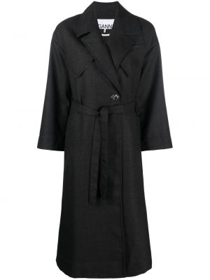 Trenchcoat Ganni svart