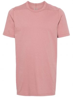 Βαμβακερή μπλούζα Rick Owens ροζ