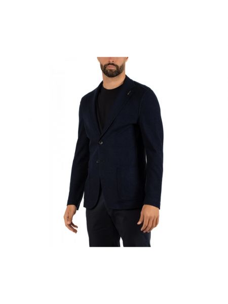 Clásico chaqueta Paoloni azul