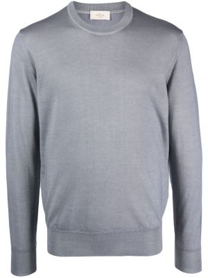 Вълнен пуловер с кръгло деколте Altea сиво