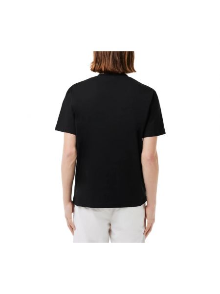 Koszulka z krótkim rękawem klasyczna Lacoste czarna