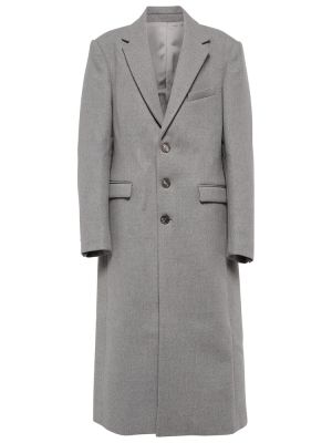 Palton de lână Wardrobe.nyc gri