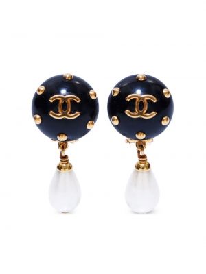 Auskarai su perlais Chanel Pre-owned