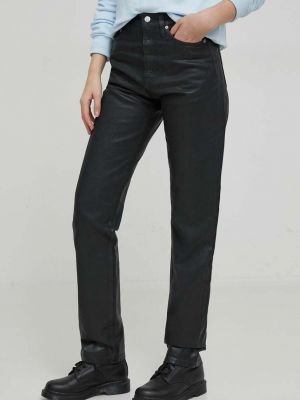 Czarne proste jeansy Calvin Klein Jeans