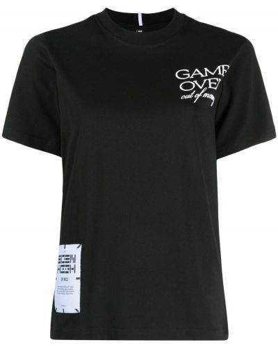Camiseta con estampado Mcq negro