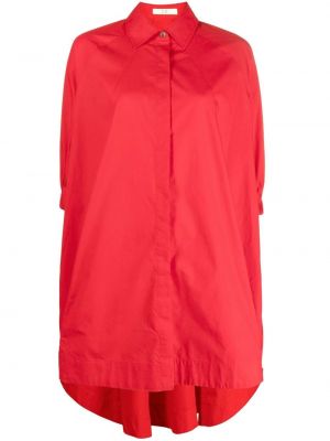 Рубашка платье с воротником классическое Co, красное