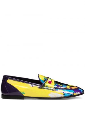 Loafer mit print Dolce & Gabbana gelb