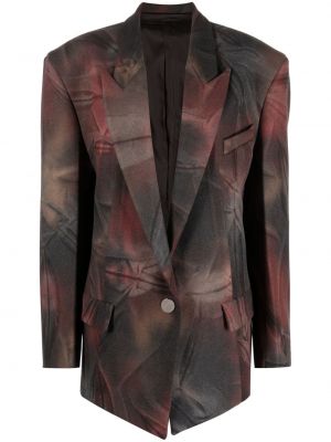Tie-dye oversized blazer The Attico rjava