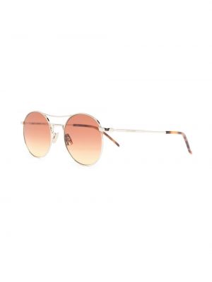 Spalvų gradiento rašto akiniai nuo saulės Saint Laurent Eyewear auksinė