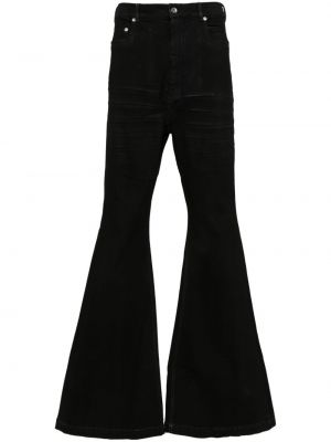 Jeans bootcut taille haute large Rick Owens Drkshdw noir