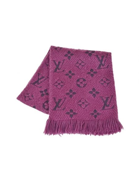 Szal wełniana Louis Vuitton Vintage fioletowa