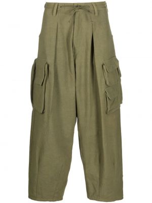 Bavlněné cargo kalhoty Story Mfg. zelené