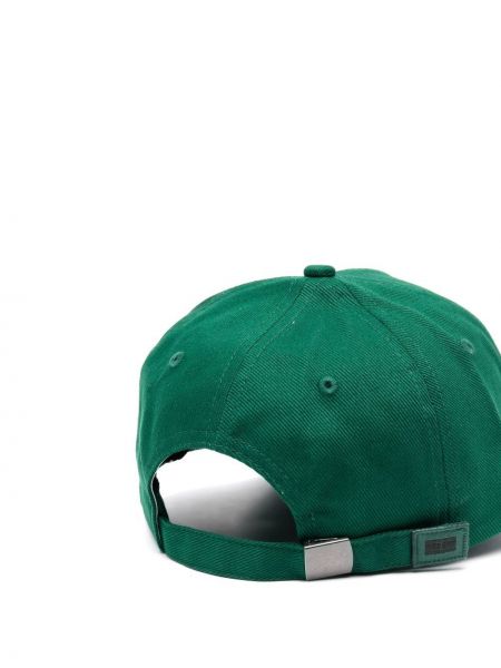 Haftowana czapka z daszkiem bawełniana Tommy Hilfiger zielona