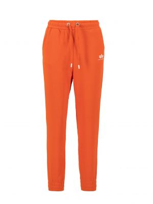 ALPHA INDUSTRIES Pantaloni  roșu orange / alb