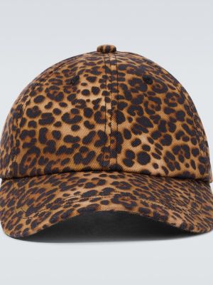 Kapa s šiltom s potiskom z leopardjim vzorcem Dries Van Noten