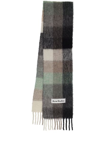 Mohair alpakka ull skjerf Acne Studios grønn