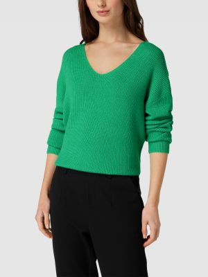Dzianinowy sweter B.young zielony