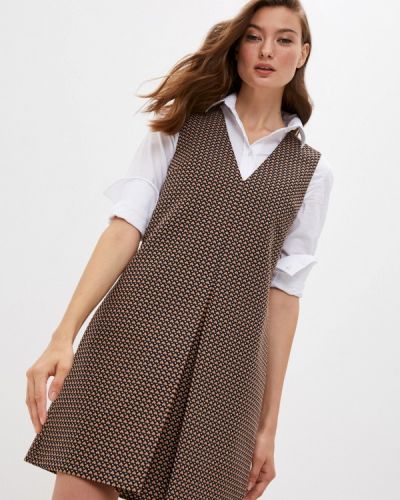 Джинсовое платье Trussardi Jeans, коричневое
