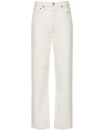 Bavlněné džíny Agolde bílé