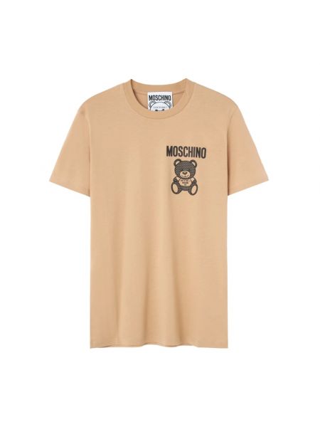 Koszulka z nadrukiem Moschino beżowa