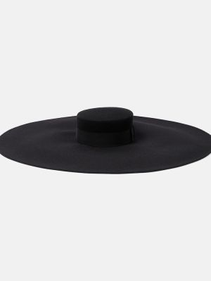 Plstěná vlnená čiapka Nina Ricci čierna