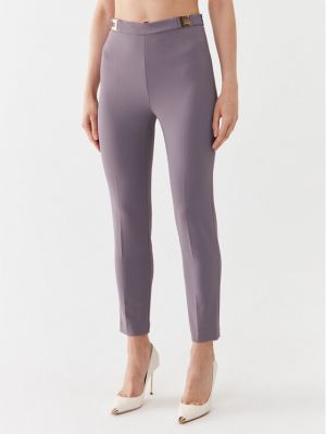 Pantaloni slim fit Elisabetta Franchi violet