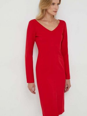 Midi haljina Sisley crvena