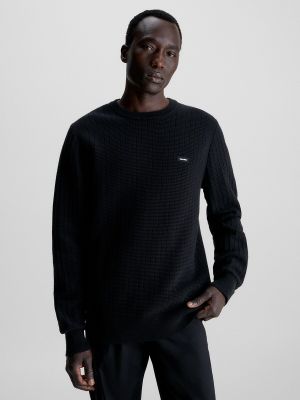Jersey de tela jersey Calvin Klein negro