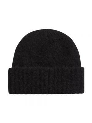 Satynowa czapka Calvin Klein czarna