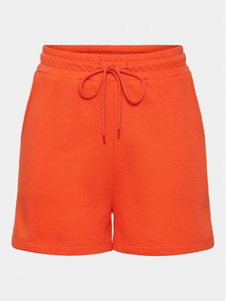 Priliehavé športové šortky Pieces oranžová