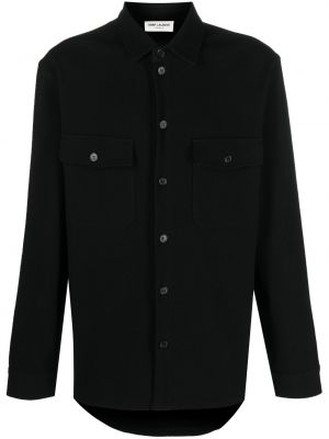 Hemd aus baumwoll Saint Laurent schwarz