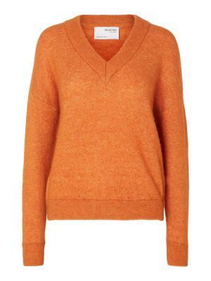 Megztinis Selected Femme oranžinė