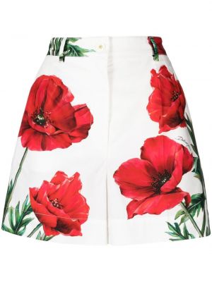Shorts di jeans a fiori Dolce & Gabbana