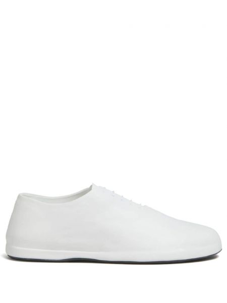 Кожени обувки в стил дерби Marni бяло