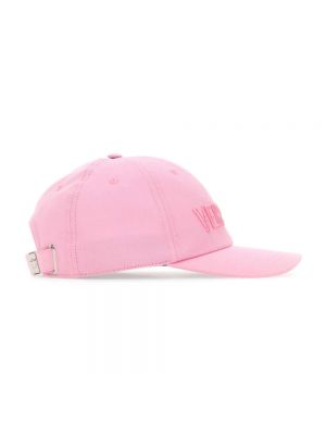 Gorra de algodón Versace rosa