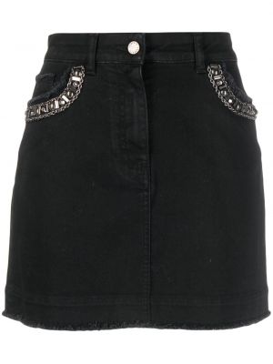 Džínsová sukňa Alberta Ferretti čierna