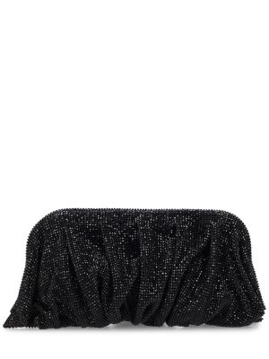 Bolso clutch de malla de cristal Benedetta Bruzziches negro