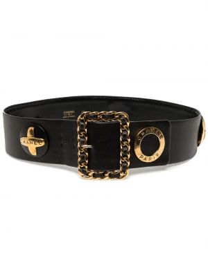 Cintura con fibbia Chanel Pre-owned nero
