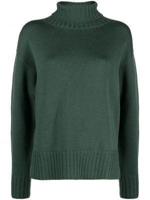Пуловер от мерино вълна Drumohr зелено