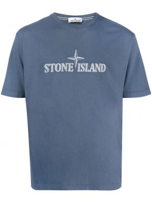 T-shirt Stone Island blå