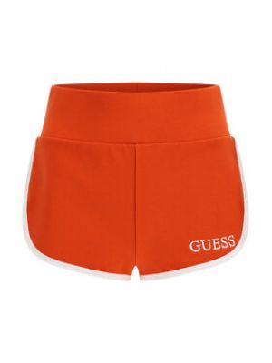 Priliehavé športové šortky Guess oranžová